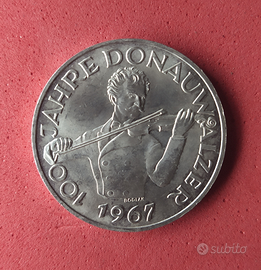 Moneta Austria 50 Schilling 1967 Argento