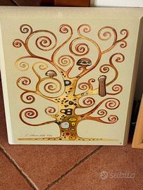 Quadro albero della vita argento