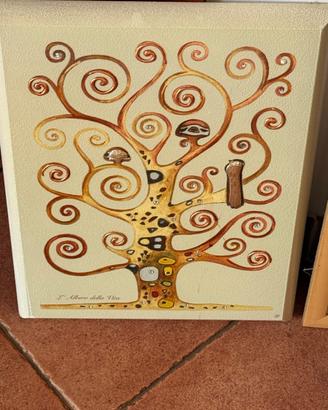 Quadro albero della vita argento