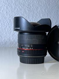 Samyang 8mm f3.5 (EF) Fisheye COME NUOVO