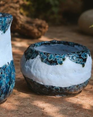 Portavasi in ceramica fatti a mano 