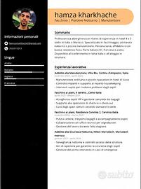Facchino / portiere notturno / manutenzione