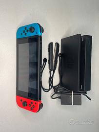 Nintendo Switch Neon Blu/Rosso + Dock come nuova