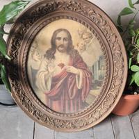 Stampa Sacro Cuore di Cristo con cornice