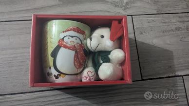 tazza con disegno pinguino + orsetto