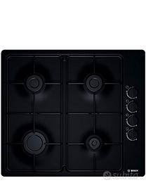 BOSH Piano cottura a GAS 4 fuochi Nero