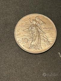 10 Centesimi Vittorio Emanuele III Re d’Italia