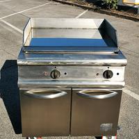 Barbecue gas con piastra liscia acciaio inox