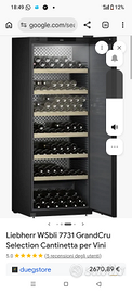 Frigorifero cantinetta della liebbher gran cru