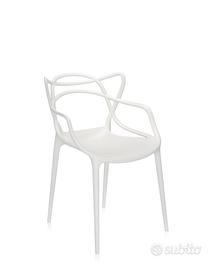 Set da 2 sedie Kartell Masters Bianche