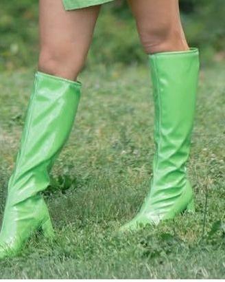 Stivali verdi lunghi tacchi Winx Aisha Mew lory