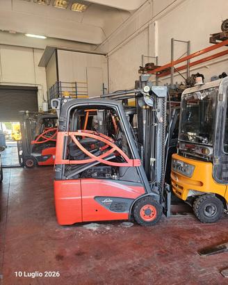 Carrello elevatore elettrico 1400kg marca Linde