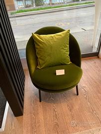 Poltroncina verde Jules, Arflex