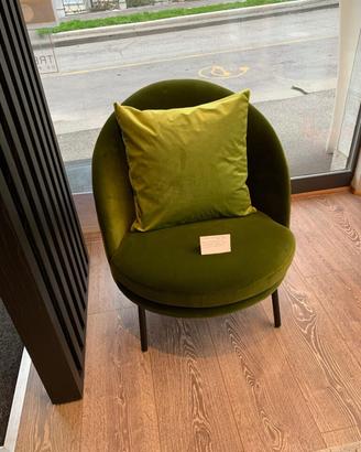 Poltroncina verde Jules, Arflex