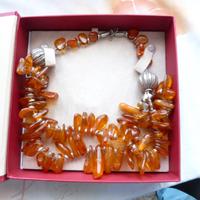 Collana in arg 925 e Ambra baltica originale