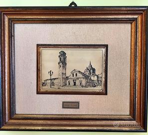 QUADRO ACQUAFORTE TORINO PIETRO GUERRINI