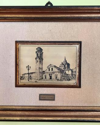 QUADRO ACQUAFORTE TORINO PIETRO GUERRINI