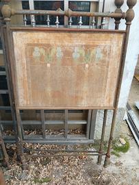 letto in ferro  testate