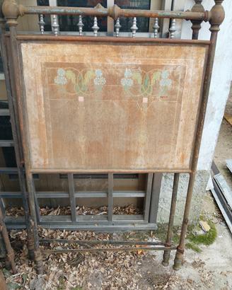 letto in ferro  testate