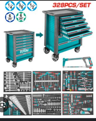 Carrello officina completo di attrezzi  marca Tota