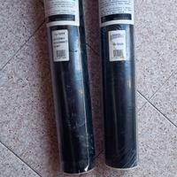 Due rotoli di carta adesiva  nera opaca 