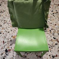 sedia di colore verde 