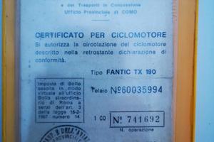Fantic Motor Caballero TX 190 anno 1983