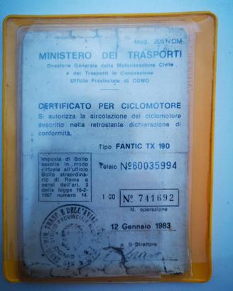 Fantic Motor Caballero TX 190 anno 1983