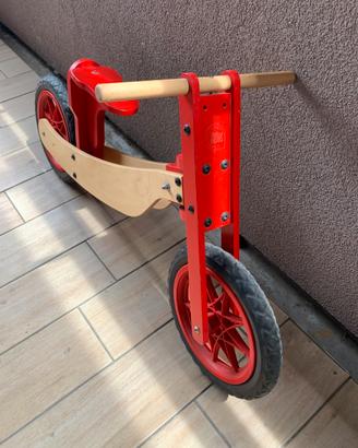 Bici senza pedali in legno per bambini