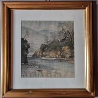 Dipinto giapponese su seta.