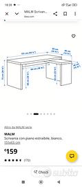  scrivania malm Ikea 
