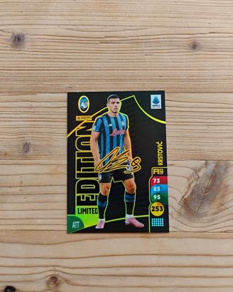 Carta Krstovic autografata,panini 2025/26