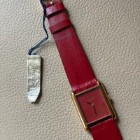 orologio tank NOS rosso carica manuale eta