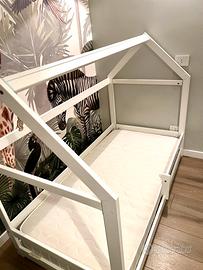 Letto montessori completo di materasso