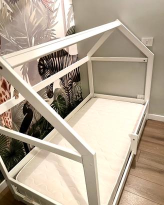 Letto montessori completo di materasso