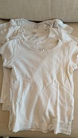 4 magliette intime  bianche OVS bambina