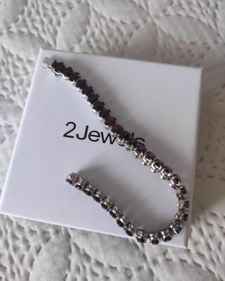 parure argento 925 e granati