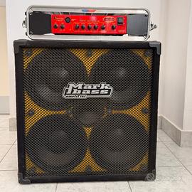 Testata 450w e Cassa 4x10 Mark Bass Amplificatore