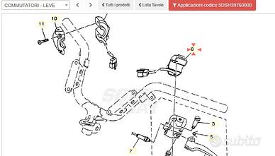 Devio luci Sx Yamaha Majesty 125 5DSH39760000