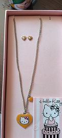 collana e orecchini hello Kitty