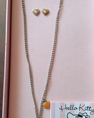 collana e orecchini hello Kitty