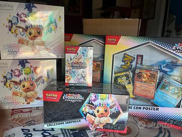 Lotto Pokemon evoluzioni prismatiche X6 Sigillati