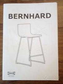 Sedie da penisola, cromato e pelle bianca