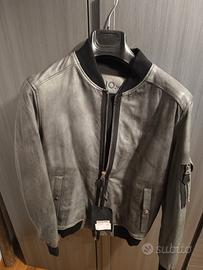 Giubbetto pelle verde NUOVO