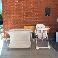 Box brevi, seggiolone brevi, neonato pappa e nanna