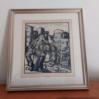 QUADRO SARDO EDIMO MURA - BORORE  FILO ORIGINALE