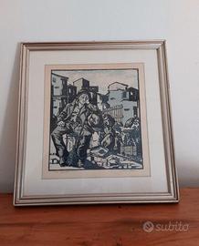 QUADRO SARDO EDIMO MURA - BORORE  FILO ORIGINALE