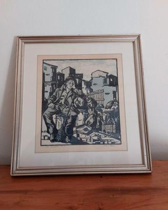 QUADRO SARDO EDIMO MURA - BORORE  FILO ORIGINALE