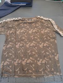 tshirt uomo militare maniche corte tg m