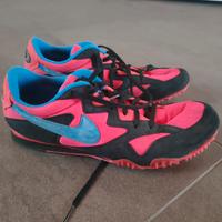 Scarpe chiodate Nike rosa-blu